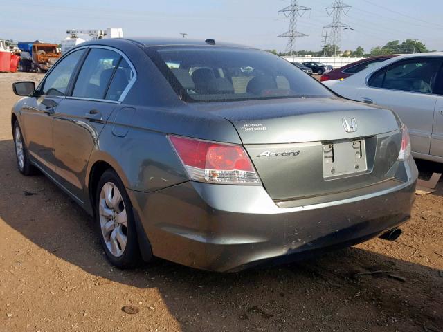 1HGCP26889A137634 - 2009 HONDA ACCORD EXL GREEN photo 3