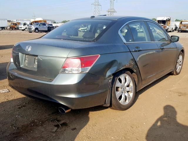 1HGCP26889A137634 - 2009 HONDA ACCORD EXL GREEN photo 4