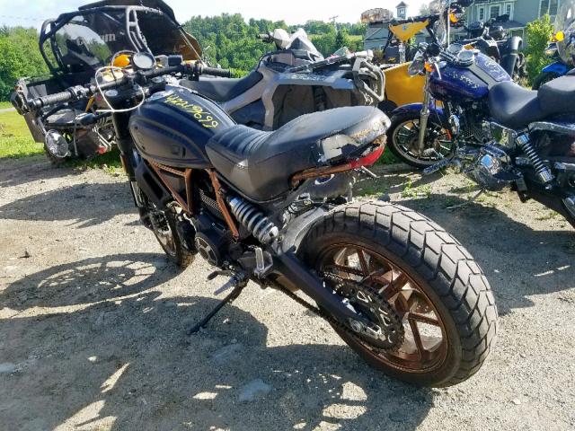 ZDM15ANM2GB015853 - 2016 DUCATI SCRAMBLER BLACK photo 3