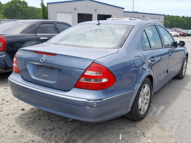 WDBUF65J53A191593 - 2003 MERCEDES-BENZ E 320 BLUE photo 4