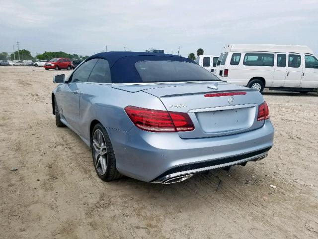 WDDKK6FF0HF351944 - 2017 MERCEDES-BENZ E 400 BLUE photo 3