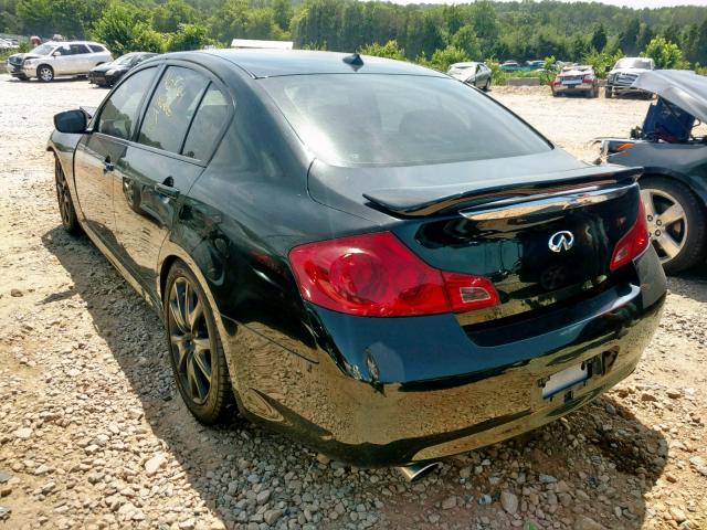 JNKCV61F49M362423 - 2009 INFINITI G37 BLACK photo 3