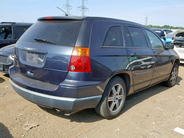 2A8GM48L77R185911 - 2007 CHRYSLER PACIFICA BLUE photo 4