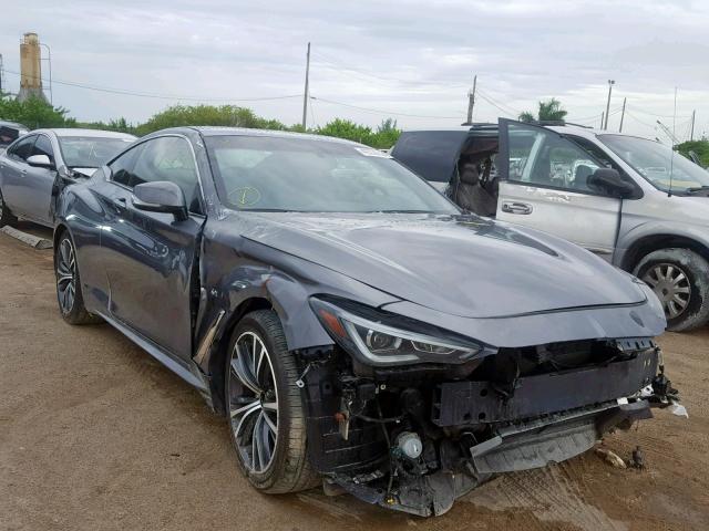 JN1EV7EL2HM553940 - 2017 INFINITI Q60 PREMIU GRAY photo 1