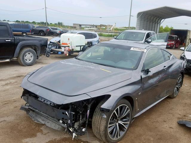 JN1EV7EL2HM553940 - 2017 INFINITI Q60 PREMIU GRAY photo 2