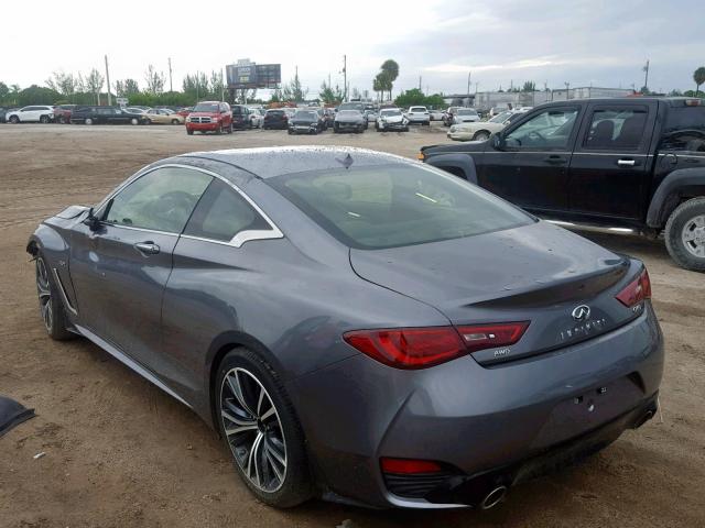 JN1EV7EL2HM553940 - 2017 INFINITI Q60 PREMIU GRAY photo 3