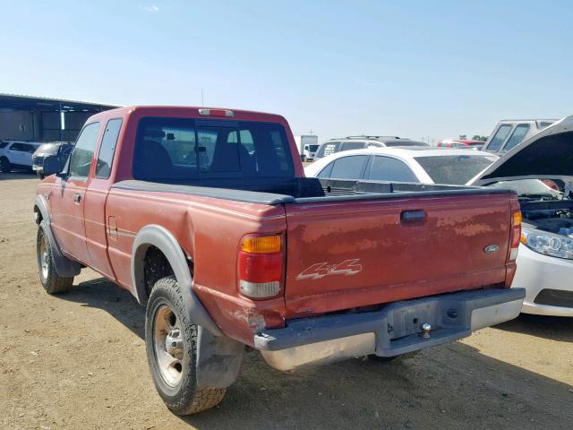 1FTZR15X2XPA44303 - 1999 FORD RANGER SUP RED photo 3