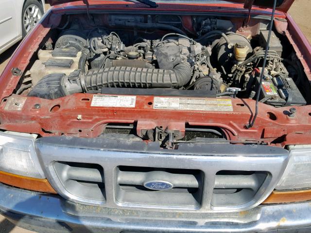 1FTZR15X2XPA44303 - 1999 FORD RANGER SUP RED photo 7