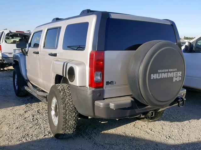 5GTDN136668156121 - 2006 HUMMER H3 GRAY photo 3