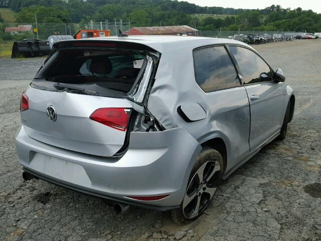 3VWYT7AU3GM036578 - 2016 VOLKSWAGEN GTI S/SE SILVER photo 4