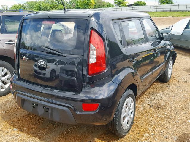 KNDJT2A57C7744790 - 2012 KIA SOUL BLACK photo 4