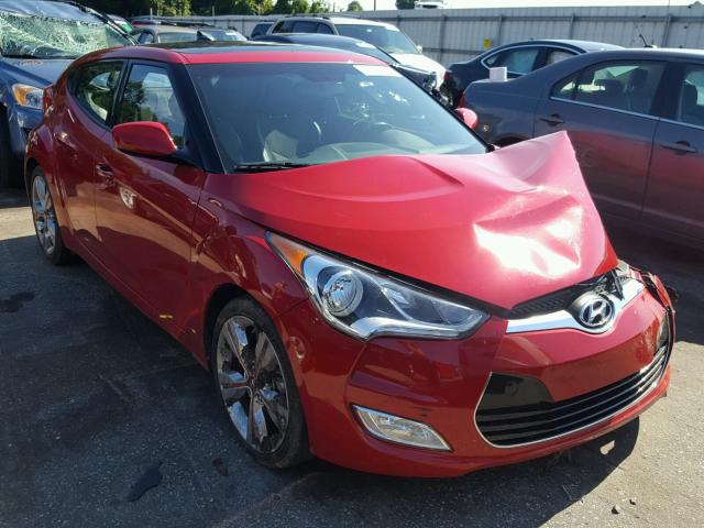 KMHTC6AD6GU299193 - 2016 HYUNDAI VELOSTER B RED photo 1