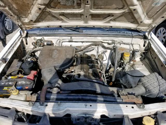 1N6DD21SXWC365047 - 1998 NISSAN FRONTIER X WHITE photo 7