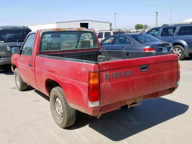 1N6SD11S5MC357758 - 1991 NISSAN TRUCK SHOR RED photo 3