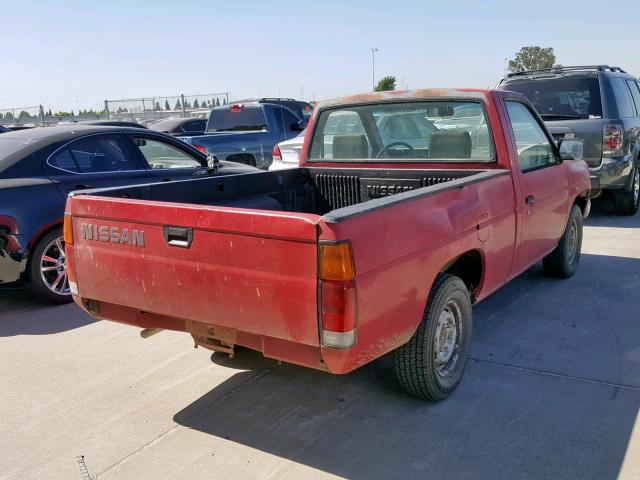 1N6SD11S5MC357758 - 1991 NISSAN TRUCK SHOR RED photo 4