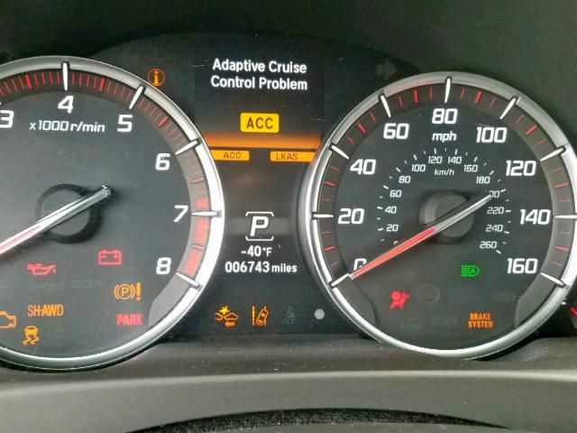 19UUB3F65JA006348 - 2018 ACURA TLX TECH+A BLACK photo 8