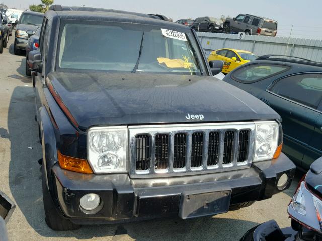1J8HH48K18C184960 - 2008 JEEP COMMANDER BLACK photo 1