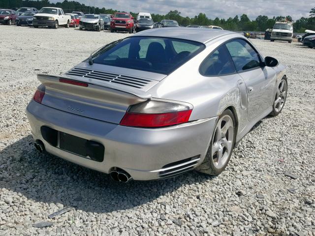 WP0AB29923S685753 - 2003 PORSCHE 911 TURBO SILVER photo 4