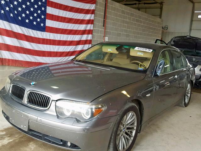 WBAGL63595DP75135 - 2005 BMW 745 I GRAY photo 2