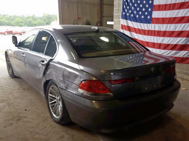 WBAGL63595DP75135 - 2005 BMW 745 I GRAY photo 3