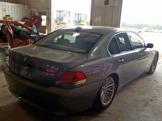 WBAGL63595DP75135 - 2005 BMW 745 I GRAY photo 4