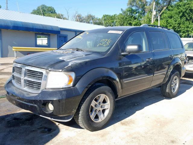 1D8HD48N18F135139 - 2008 DODGE DURANGO SL BLACK photo 2