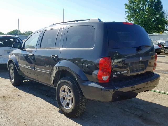 1D8HD48N18F135139 - 2008 DODGE DURANGO SL BLACK photo 3