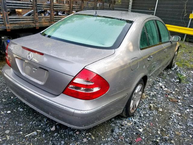 WDBUF56J46A768806 - 2006 MERCEDES-BENZ E 350 SILVER photo 4