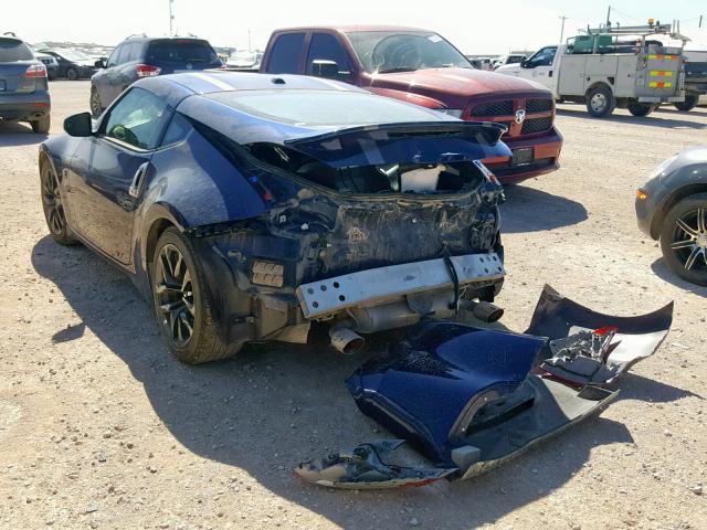 JN1AZ4EHXHM955475 - 2017 NISSAN 370Z BASE BLUE photo 3