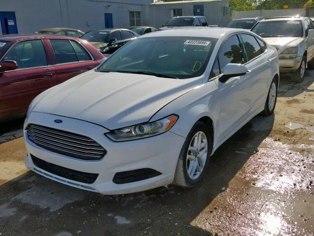 3FA6P0G79ER338857 - 2014 FORD FUSION S WHITE photo 2