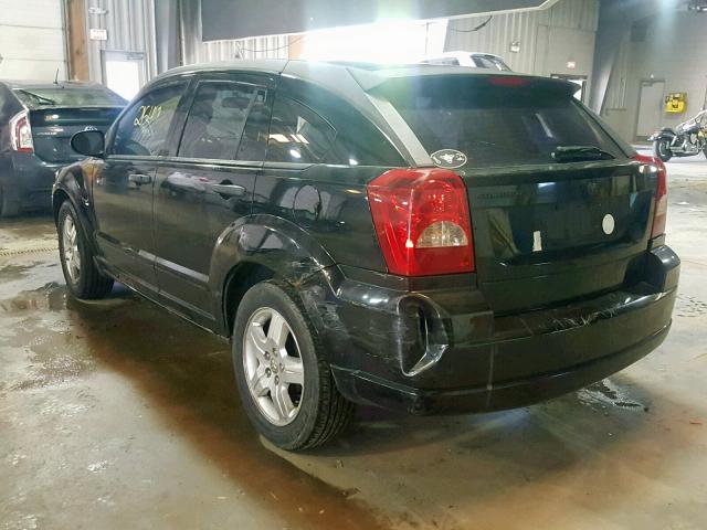 1B3HB48B37D382720 - 2007 DODGE CALIBER SX BLACK photo 3