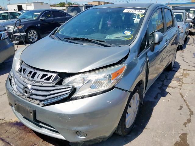 3N1CE2CP1EL399632 - 2014 NISSAN VERSA NOTE GRAY photo 2