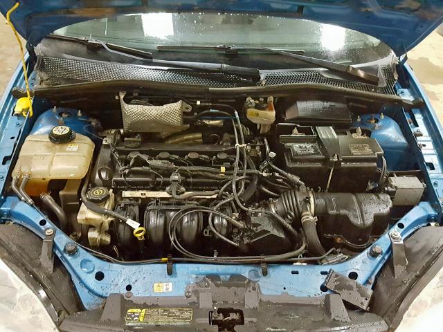 1FAFP34N07W270503 - 2007 FORD FOCUS ZX4 BLUE photo 7