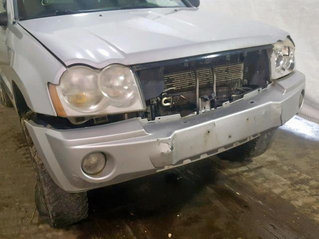 1J8GR48K17C596108 - 2007 JEEP GRAND CHER SILVER photo 9