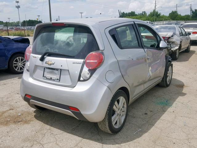 KL8CB6S95FC742061 - 2015 CHEVROLET SPARK LS SILVER photo 4