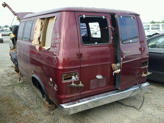 B11AE4V055944 - 1974 DODGE VAN BURGUNDY photo 3