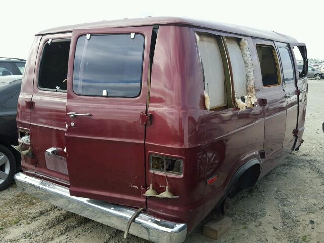 B11AE4V055944 - 1974 DODGE VAN BURGUNDY photo 4