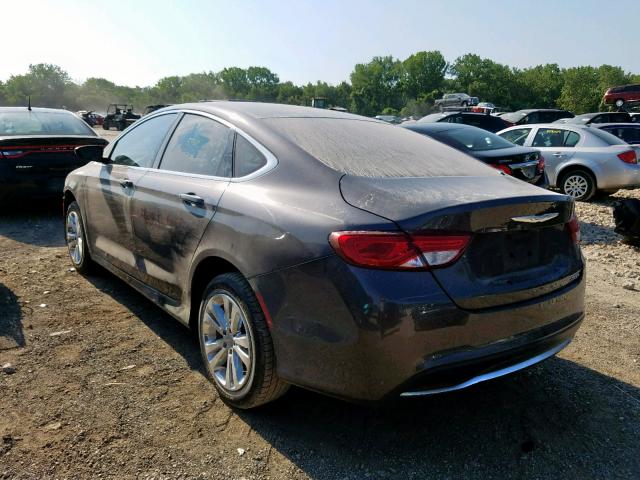 1C3CCCAB3GN137652 - 2016 CHRYSLER 200 LIMITE CHARCOAL photo 3