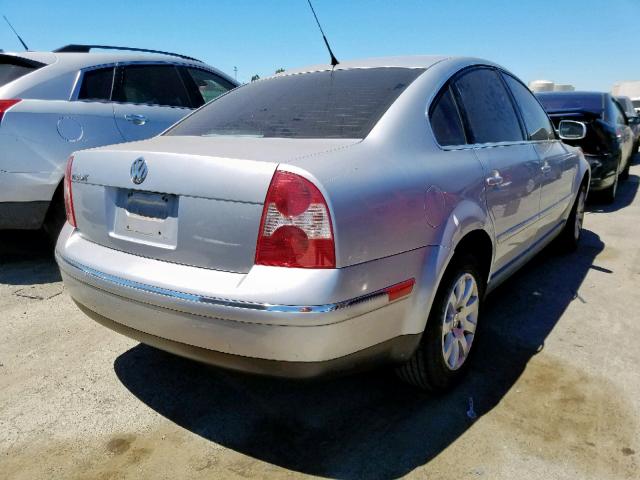 WVWPD63B42P360871 - 2002 VOLKSWAGEN PASSAT GLS SILVER photo 4