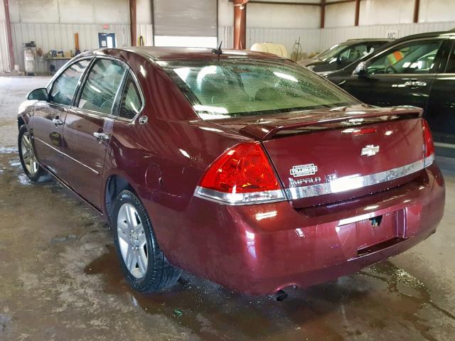 2G1WU58R179401547 - 2007 CHEVROLET IMPALA LTZ BURGUNDY photo 3