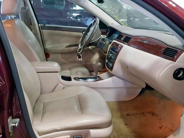 2G1WU58R179401547 - 2007 CHEVROLET IMPALA LTZ BURGUNDY photo 5