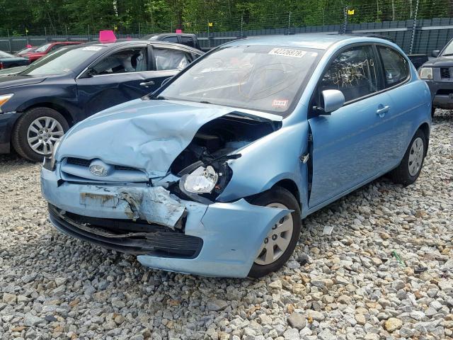 KMHCM3AC4AU175627 - 2010 HYUNDAI ACCENT BLU BLUE photo 2