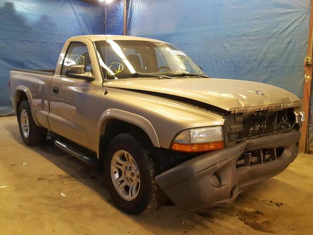 1D7FL16X33S188605 - 2003 DODGE DAKOTA SXT BEIGE photo 1