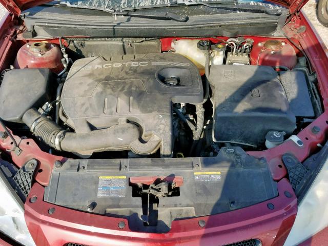 1G2ZF57B584188193 - 2008 PONTIAC G6 VALUE L RED photo 7