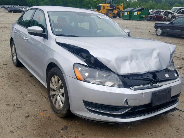 1VWAP7A37DC063888 - 2013 VOLKSWAGEN PASSAT S SILVER photo 1