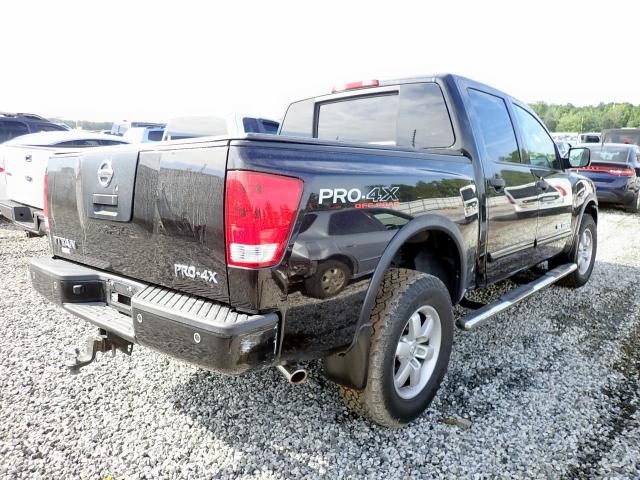 1N6AA0EC7BN317152 - 2011 NISSAN TITAN S BLACK photo 4