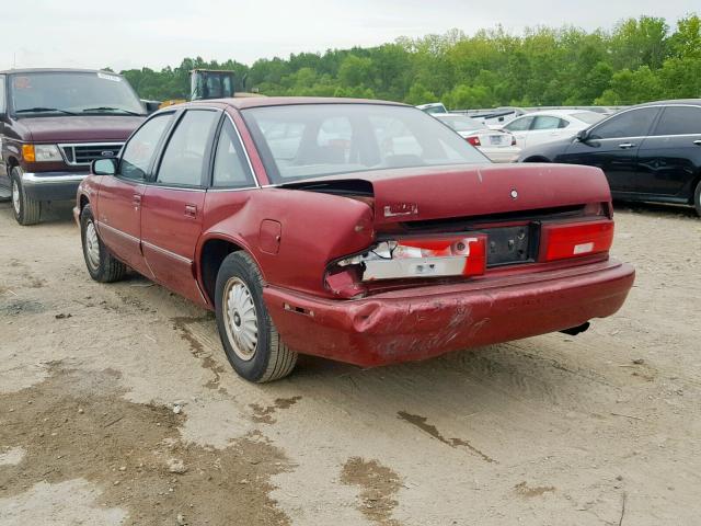 2G4WB52L9S1406449 - 1995 BUICK REGAL CUST BURGUNDY photo 3