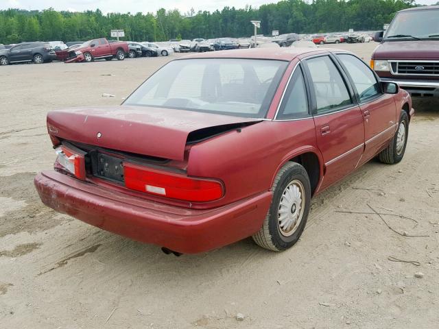 2G4WB52L9S1406449 - 1995 BUICK REGAL CUST BURGUNDY photo 4