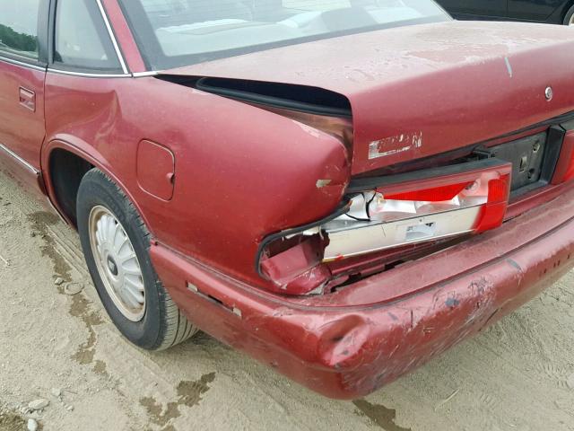 2G4WB52L9S1406449 - 1995 BUICK REGAL CUST BURGUNDY photo 9