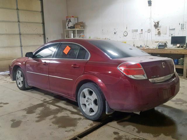 1G8ZS57B89F148715 - 2009 SATURN AURA XE MAROON photo 3